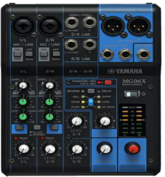 Yamaha MG06X - Mezcladora analógica 6 canales con efectos SPX